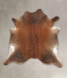 Brown with Red Cowhide Rug #B1174