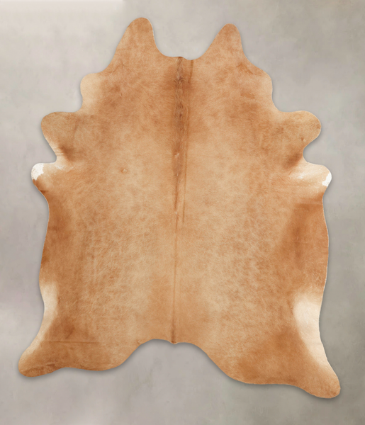 Solid Brown Cowhide Rug #B1175