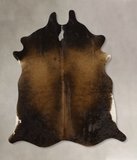 Chocolate and White Cowhide Rug #B11789