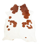 Brown and White Cowhide Rug #B1210HUDSN
