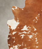 Brown and White Cowhide Rug #B1211