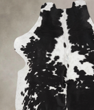Black and White Cowhide Rug #B12190