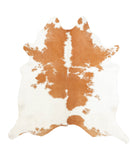 Beige and White Cowhide Rug #B1221HUDSN
