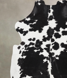 Black and White Cowhide Rug #B12354