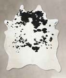 Black and White Cowhide Rug #B12445