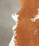 Brown and White Cowhide Rug #B1250