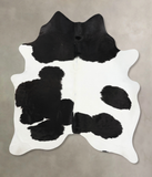 Black and White Cowhide Rug #B12517