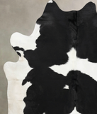Black and White Cowhide Rug #B12599