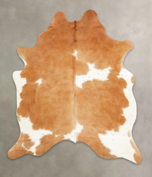 Beige and White Cowhide Rug #B1262