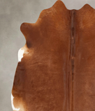 Solid Brown Cowhide Rug #B12620