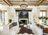 Solid Brown Cowhide Rug #B12631