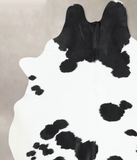 Black and White Cowhide Rug #B12652