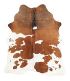 Brown and White Cowhide Rug #B1268HUDSN