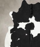 Black and White Cowhide Rug #B12682