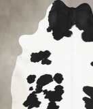 Black and White Cowhide Rug #B12684
