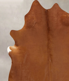 Solid Brown Cowhide Rug #B12780