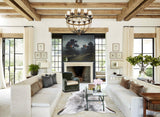 Salt and Pepper Black Cowhide Rug #B12789