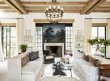 Salt and Pepper Black Cowhide Rug #B12792