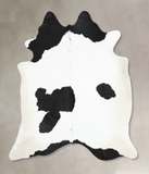 Black and White Cowhide Rug #B12793