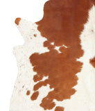 Brown and White Cowhide Rug #B1282HUDSN