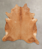 Solid Brown Cowhide Rug #B1283