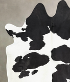 Black and White Cowhide Rug #B12837