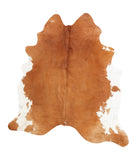 Brown and White Regular Cowhide Rug #B1285HUDSN