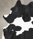 Black and White Cowhide Rug #B12907