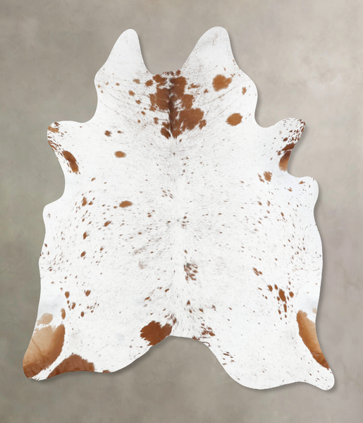 Salt and Pepper Brown Cowhide Rug #B12914