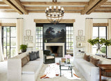 Salt and Pepper Brown Cowhide Rug #B12914