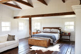 Brown and White Cowhide Rug #B12917