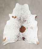 Salt and Pepper Brown Cowhide Rug #B12933
