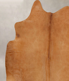 Solid Brown Cowhide Rug #B12956