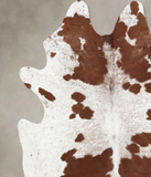 Brown and White Cowhide Rug #B12977