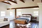 Brown and White Cowhide Rug #B12977