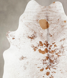 Salt and Pepper Brown Cowhide Rug #B12987