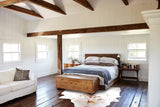 Salt and Pepper Brown Cowhide Rug #B12987