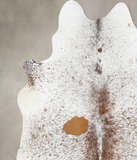 Salt and Pepper Brown Cowhide Rug #B12991