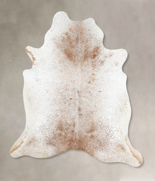 Salt and Pepper Brown Cowhide Rug #B12993