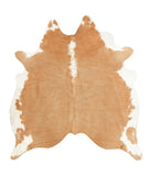 Beige and White Cowhide Rug #B1301HUDSN