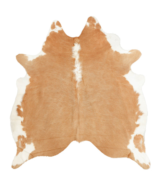 Beige and White Cowhide Rug #B1301HUDSN