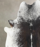 Salt and Pepper Black Cowhide Rug #B13018