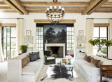 Salt and Pepper Black Cowhide Rug #B13018