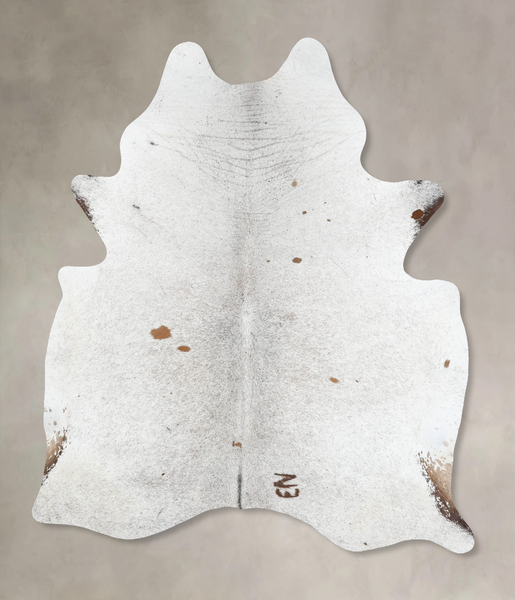Salt and Pepper Brown Cowhide Rug #B13027