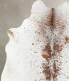 Salt and Pepper Brown Cowhide Rug #B13056