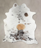 Salt and Pepper Brown Cowhide Rug #B13059