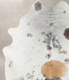 Salt and Pepper Brown Cowhide Rug #B13059