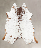 Salt and Pepper Brown Cowhide Rug #B13064
