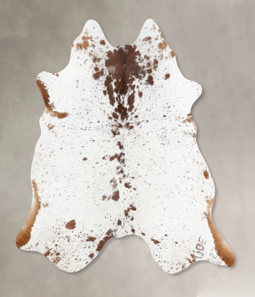 Salt and Pepper Brown Cowhide Rug #B13064