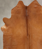 Solid Brown Cowhide Rug #B13072
